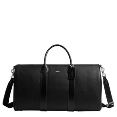 Coach Men's Compass 50 Bag - Black – Premium leather travel bag for professionals, sleek black finish and sturdy construction
