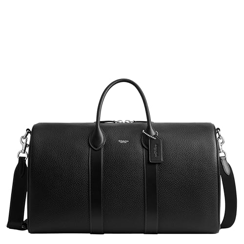 Coach Men's Compass 45 Leather Backpack, black, premium leather, minimalist design
