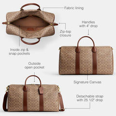 Coach Men's Compass 50 Bag – Premium leather travel bag for professionals, built for business travel with stylish elegance.